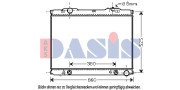 510058N AKS DASIS chladič motora 510058N AKS DASIS