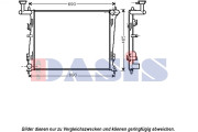 510071N AKS DASIS chladič motora 510071N AKS DASIS