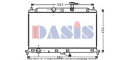 510074N AKS DASIS chladič motora 510074N AKS DASIS