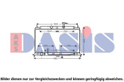 510075N AKS DASIS chladič motora 510075N AKS DASIS