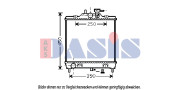 510079N AKS DASIS chladič motora 510079N AKS DASIS