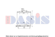 510142N AKS DASIS chladič motora 510142N AKS DASIS