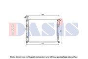 510174N AKS DASIS chladič motora 510174N AKS DASIS