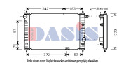 510180N AKS DASIS chladič motora 510180N AKS DASIS