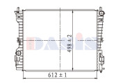 520145N AKS DASIS chladič motora 520145N AKS DASIS