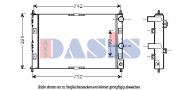 520770N AKS DASIS chladič motora 520770N AKS DASIS