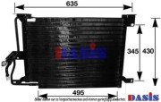 522630N Kondenzátor, klimatizace AKS DASIS