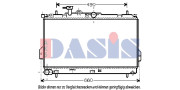 560001N AKS DASIS chladič motora 560001N AKS DASIS