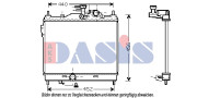 560002N AKS DASIS chladič motora 560002N AKS DASIS