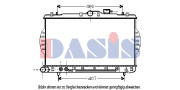 560004N AKS DASIS chladič motora 560004N AKS DASIS