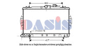 560016N AKS DASIS chladič motora 560016N AKS DASIS