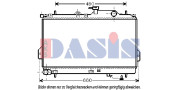 560017N AKS DASIS chladič motora 560017N AKS DASIS