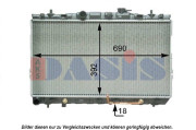 560051N AKS DASIS chladič motora 560051N AKS DASIS