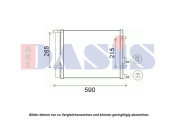 562024N AKS DASIS kondenzátor klimatizácie 562024N AKS DASIS