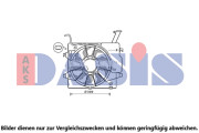 568111N AKS DASIS ventilátor chladenia motora 568111N AKS DASIS