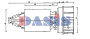 700182N Odpor, vnitřní tlakový ventilátor AKS DASIS