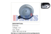 740166N vnitřní ventilátor AKS DASIS