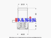 751825N Termostat, chladivo AKS DASIS