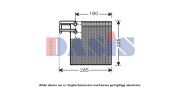 820265N Výparník, klimatizace AKS DASIS
