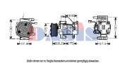 850386N AKS DASIS kompresor klimatizácie 850386N AKS DASIS