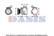 850402N Kompresor, klimatizace AKS DASIS