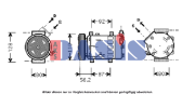 850686N AKS DASIS kompresor klimatizácie 850686N AKS DASIS