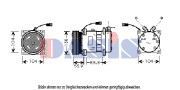 851071N AKS DASIS kompresor klimatizácie 851071N AKS DASIS