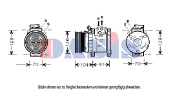 851363N AKS DASIS kompresor klimatizácie 851363N AKS DASIS