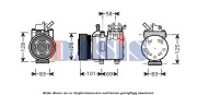 851616N AKS DASIS kompresor klimatizácie 851616N AKS DASIS