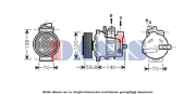 851662N AKS DASIS kompresor klimatizácie 851662N AKS DASIS