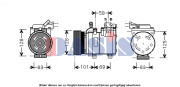 851671N AKS DASIS kompresor klimatizácie 851671N AKS DASIS