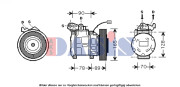 851674N Kompresor, klimatizace AKS DASIS