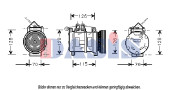 851696N Kompresor, klimatizace AKS DASIS