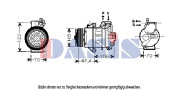 851846N AKS DASIS kompresor klimatizácie 851846N AKS DASIS