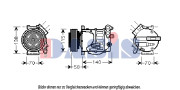851895N AKS DASIS kompresor klimatizácie 851895N AKS DASIS