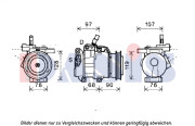 851958N AKS DASIS kompresor klimatizácie 851958N AKS DASIS