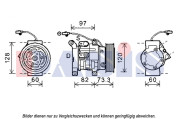 852627N AKS DASIS kompresor klimatizácie 852627N AKS DASIS