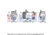 852686N AKS DASIS kompresor klimatizácie 852686N AKS DASIS