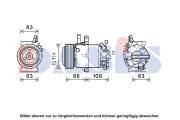852808N AKS DASIS kompresor klimatizácie 852808N AKS DASIS