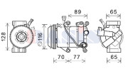 852875N AKS DASIS kompresor klimatizácie 852875N AKS DASIS
