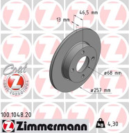 100.1048.20 Brzdový kotouč COAT Z ZIMMERMANN