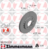 100.1245.20 Brzdový kotouč COAT Z ZIMMERMANN