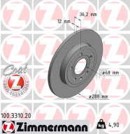 100.3310.20 Brzdový kotouč COAT Z ZIMMERMANN