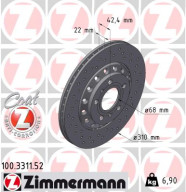 100.3311.52 Brzdový kotouč SPORT BRAKE DISC COAT Z ZIMMERMANN