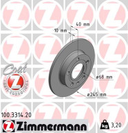 100.3314.20 Brzdový kotouč COAT Z ZIMMERMANN