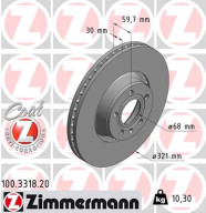 100.3318.20 Brzdový kotouč COAT Z ZIMMERMANN