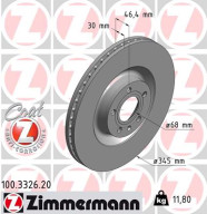 100.3326.20 Brzdový kotouč COAT Z ZIMMERMANN