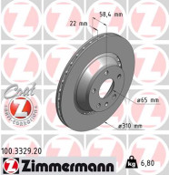 100.3329.20 Brzdový kotouč COAT Z ZIMMERMANN