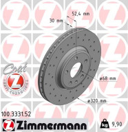 100.3331.52 Brzdový kotouč SPORT BRAKE DISC COAT Z ZIMMERMANN