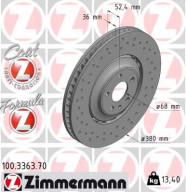 100.3363.70 Brzdový kotouč FORMULA Z BRAKE DISC ZIMMERMANN